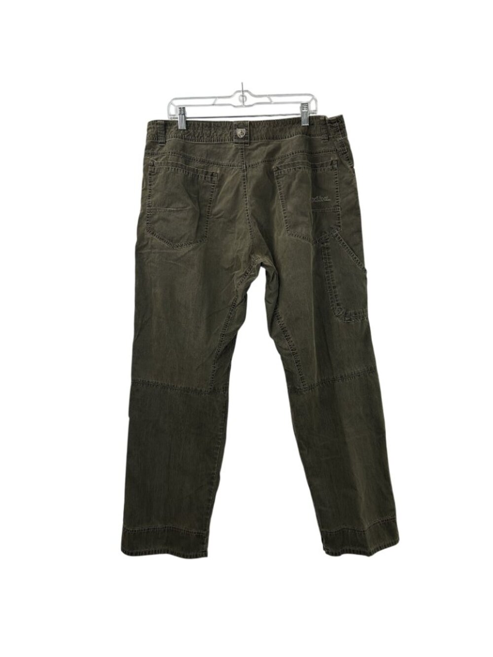Kuhl Revolvr Pants Mens Size 38x32 Olive Green Vintage Patina Dye Outdoor Hiking - Picture 11 of 16